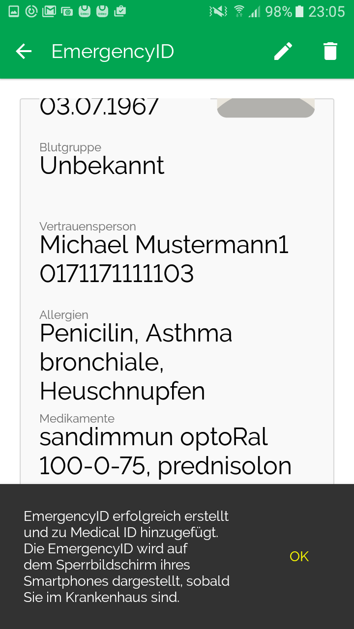 Medical ID App Medical ID App