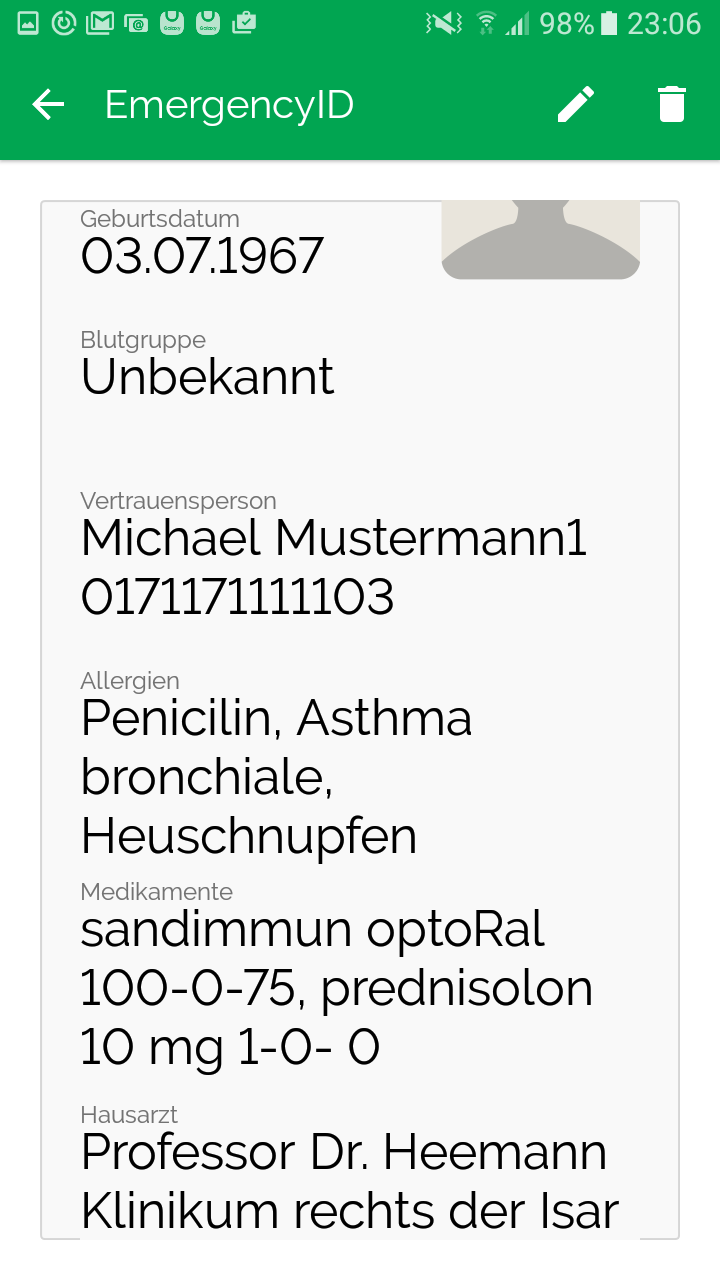 Medical ID App Medical ID App