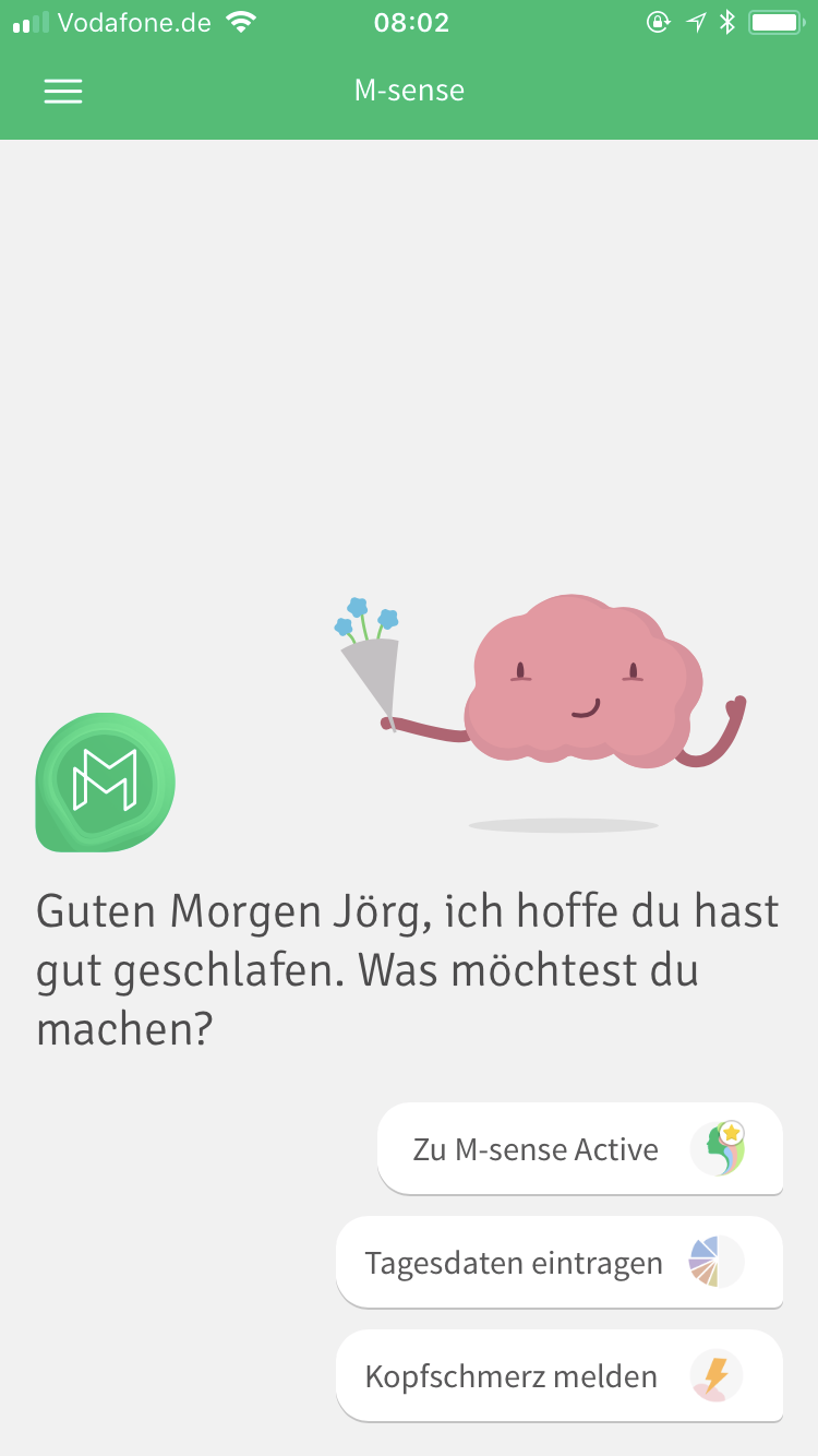 Migräne-App M-sense