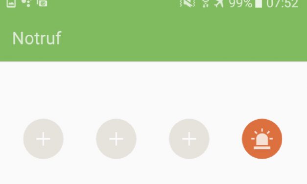 Notfallinformationen bei Android